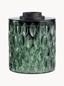 Lampada da tavolo piccola in vetro verde Crystal Magic, Verde, Ø 11 x Alt. 13 cm