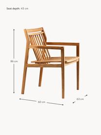 Chaise de jardin en teck Sammen, Bois de teck

Ce produit est fabriqué à partir de bois certifié FSC® issu d'une exploitation durable, Teck, larg. 63 x haut. 60 cm