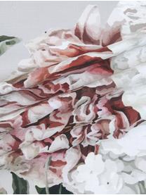 Drap plat en satin de coton Blossom, Gris, larg. 180 x long. 300 cm