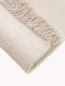 Tapis en laine tissé à la main avec franges Liv, 80 % laine, 20 % coton

Les tapis en laine peuvent perdre des fibres lors des premières semaines et des peluches peuvent se former, ce phénomène est naturel et diminue à mesure de votre usage et du temps, Beige clair, larg. 80 x long. 150 cm (taille XS)