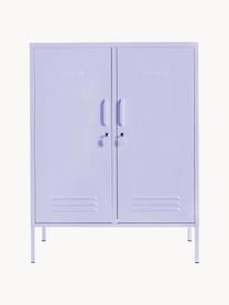 Metalen dressoir The Midi, Gepoedercoat staal, Lila, B 85 x H 111 cm