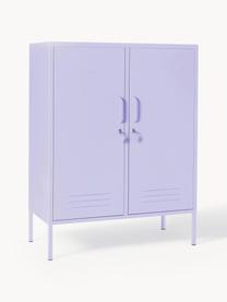 Rangement en métal Midi, Acier, revêtement par poudre, Lilas, larg. 85 x haut. 111 cm