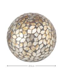 Komplet ręcznie wykonanych dekoracji Kyritz,2 elem., Kamień, szkło, Brązowy, Ø 12 x W 12 cm