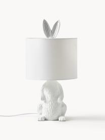 Lampe à poser lapin Cesta, Blanc, Ø 24 x haut. 48 cm