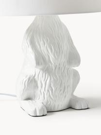 Lampe à poser lapin Cesta, Blanc, Ø 24 x haut. 48 cm