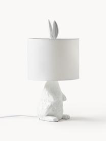 Lampe à poser lapin Cesta, Blanc, Ø 24 x haut. 48 cm