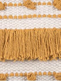 Funda de cojín Tulika, estilo boho, 100% algodón, Amarillo, crudo, An 45 x L 45 cm