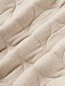 Flanell-Kissen Selby mit Strukturmuster, Hülle: Flanell (100 % Baumwolle), Beige, B 80 x L 80 cm