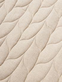 Flanell-Kissen Selby mit Strukturmuster, Hülle: Flanell (100 % Baumwolle), Beige, B 80 x L 80 cm