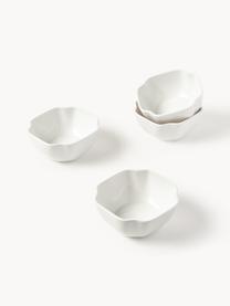 Bols en porcelaine Nera, 4 pièces, Porcelaine émaillée, Blanc, haute brillance, Ø 15 x haut. 7 cm