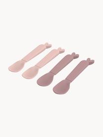 Cuillères pour enfants Kiddish, 4 élém., Plastique, Rose pâle, mauve, long. 13 cm