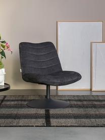 Sillón Bubba, Tapizado: 90% poliéster, 10% nylon , Gris oscuro, An 67 x F 81 cm