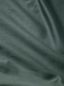 Funda de almohada de satén Flori, Verde oscuro, multicolor, An 45 x L 110 cm