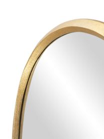 Specchio da parete rotondo Nalu, Cornice: alluminio rivestito, Retro: pannelli di fibra a media, Superficie dello specchio: lastra di vetro, Dorato, Ø 72 cm