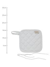 Ofenhandschuh Spielset Cook aus Bio-Baumwolle, 2-tlg., Bezug: 100% Biobaumwolle, , Öko , Grau, Weiss, 16 x 16 cm
