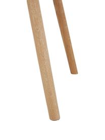Krzesło tapicerowane Batilda, 2 szt., Tapicerka: poliester Dzięki tkaninie, Nogi: lite drewno dębowe, lakie, Leśno zielona tkanina, drewno dębowe, S 47 x G 53 cm