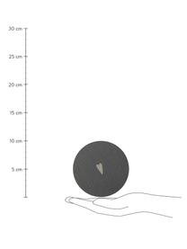 Untersetzer Heart aus Schieferstein, 2 Stück, Schieferstein, Dunkelgrau, Ø 10 cm