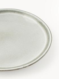 Ručně vyrobené snídaňové talíře s reaktivní glazurou Cia, 4 ks, Kamenina, Greige, Ø 20 cm, V 3 cm