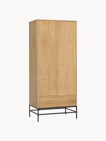 Kleiner Holz-Kleiderschrank Flora, Holz, B 80 x H 190 cm