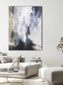 Handbeschilderde canvasdoek Freja Premium, Afbeelding: Daler Rowney HQ acryl ver, Meerkleurig, B 90 x H 120 cm