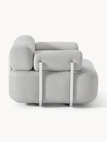 Fauteuil lounge Stella, Tissu gris, larg. 111 x prof. 100 cm