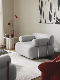 Fauteuil lounge Stella, Tissu gris, larg. 111 x prof. 100 cm