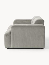 Cord-Sofa Melva (2-Sitzer), Bezug: Cord (92% Polyester, 8% P, Gestell: Massives Kiefernholz, Spa, Füße: Kunststoff Dieses Produkt, Cord Grau, B 198 x T 101 cm