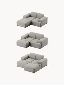 Cord-Sofa Melva (2-Sitzer), Bezug: Cord (92% Polyester, 8% P, Gestell: Massives Kiefernholz, Spa, Füße: Kunststoff Dieses Produkt, Cord Grau, B 198 x T 101 cm