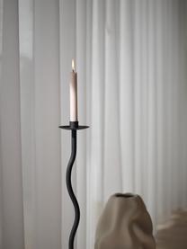 Podlahový svícen Curved, V 86 cm, Nerezová ocel s práškovým nástřikem, Černá, Ø 24 cm, V 86 cm