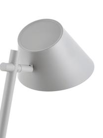 Dimbare LED bureaulamp Stay, Lampenkap: aluminium, Lampvoet: aluminium, kunststof, Grijs, Ø 20 x H 45 cm