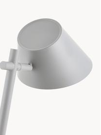 Dimbare LED bureaulamp Stay, Lampenkap: aluminium, Lampvoet: aluminium, kunststof, Grijs, Ø 20 x H 45 cm