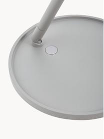 Dimbare LED bureaulamp Stay, Lampenkap: aluminium, Lampvoet: aluminium, kunststof, Grijs, Ø 20 x H 45 cm