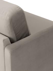 Samt-Sofa Fluente (2-Sitzer), Bezug: Samt (Hochwertiger Polyes, Gestell: Massives Kiefernholz, FSC, Samt Greige, B 166 x T 85 cm