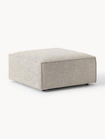 Sofa-Hocker Lennon aus Leinen-Mix, Bezug: 50 % Viskose, 25 % Leinen, Gestell: Fichtenholz, Sperrholz, m, Füße: Kunststoff Dieses Produkt, Leinen-Mix Grau, B 88 x T 88 cm