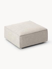 Sofa-Hocker Lennon aus Leinen-Mix, Bezug: 50 % Viskose, 25 % Leinen, Gestell: Fichtenholz, Sperrholz, m, Füße: Kunststoff Dieses Produkt, Leinen-Mix Grau, B 88 x T 88 cm