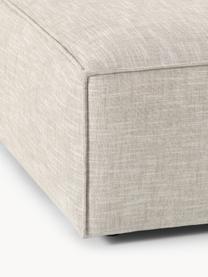 Sofa-Hocker Lennon aus Leinen-Mix, Bezug: 50 % Viskose, 25 % Leinen, Gestell: Fichtenholz, Sperrholz, m, Leinen-Mix Grau, B 88 x T 88 cm