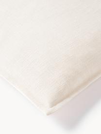 Housse de coussin 50x50 en coton Vicky, 100 % coton bio, Blanc crème, larg. 50 x long. 50 cm