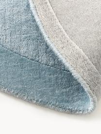 Tapis rond à poils ras Kari, 100 % polyester, certifié GRS, Tons bleus, Ø 150 cm (taille M)