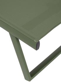 Tumbona con ruedas Taylor, Superficie: plástico, Estructura: aluminio con pintura en p, Ruedas: plástico, Verde, An 70 x L 182