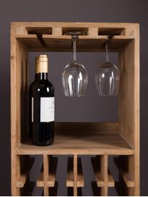 Licorera en madera de roble Claude, para 28 botellas, Estantería: madera de roble maciza, Madera de roble, An 44 x Al 119 cm