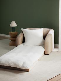 Poltrona letto Eliot, Rivestimento: 88% poliestere, 12% nylon, Gambe: plastica, Tessuto beige, Larg. 100 x Prof. 94 cm