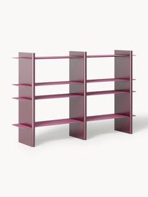 Regal Rami mit Metall-Elementen, Gestell: Mitteldichte Holzfaserpla, Pink, Weinrot, B 160 x H 101 cm