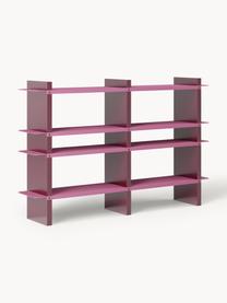 Regal Rami mit Metall-Elementen, Gestell: Mitteldichte Holzfaserpla, Pink, Weinrot, B 160 x H 101 cm