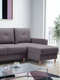 Sofa narożna z funkcją spania i miejscem do przechowywani Vinci (4-osobowa), Tapicerka: 100% poliester, Brązowy, S 231 x G 146 cm