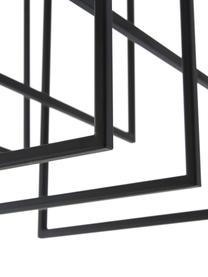 Plafón de diseño Rubic, Estructura: metal con pintura en polv, Pantalla: vidrio opalino, Anclaje: metal con pintura en polv, Negro, An 40 x Al 43 cm
