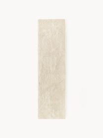 Flauschiger Hochflor-Läufer Leighton, Flor: Mikrofaser (100 % Polyest, Cremeweiss, B 80 x L 200 cm