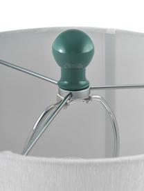 Große Tischlampen Felicitas, 2 Stück, Lampenschirm: Baumwolle, Lampenfuß: Glas, lackiert, Sockel: Metall, Grün, Ø 35 x H 58 cm