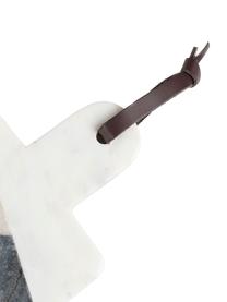 Marmeren snijplank Bradney, Keramiek, marmer, kunstleer, Meerkleurig, gemarmerd, B 30 x D 15 cm