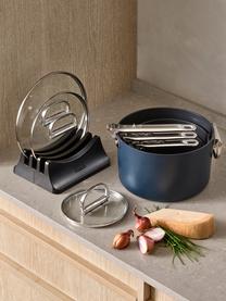 Set de cuisson avec revêtement anti-adhésif Space, 9 élém., Gris-bleu, argenté, Lot de différentes tailles