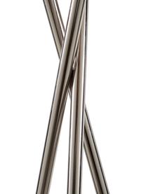 Driepoot vloerlamp Giovanna met koperen decoratie, Lampvoet: staal, zwart verchroomd, Zwart, koperkleurig, Ø 45 x H 154 cm